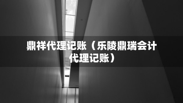 鼎祥代理記賬（樂陵鼎瑞會計代理記賬）