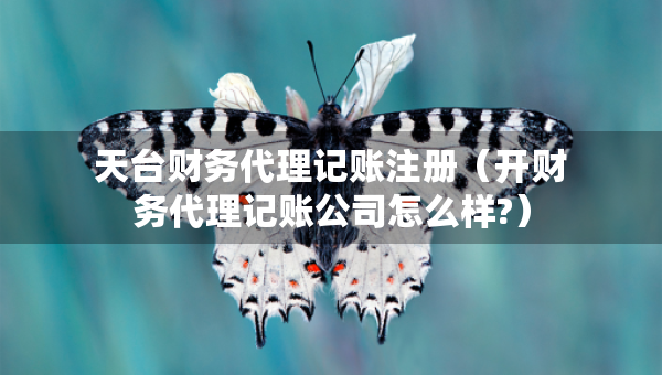 天臺(tái)財(cái)務(wù)代理記賬注冊(cè)（開財(cái)務(wù)代理記賬公司怎么樣?）