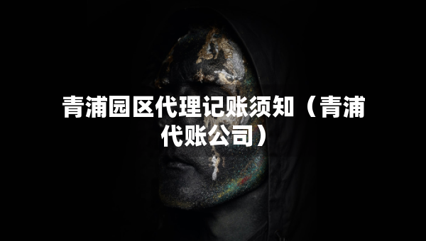 青浦園區(qū)代理記賬須知（青浦代賬公司）