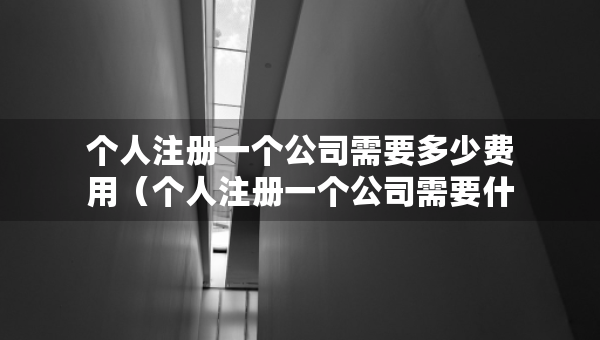 個(gè)人注冊(cè)一個(gè)公司需要多少費(fèi)用（個(gè)人注冊(cè)一個(gè)公司需要什么條件）