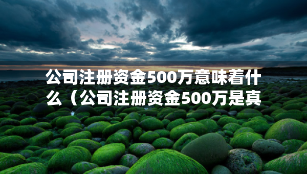公司注冊(cè)資金500萬意味著什么（公司注冊(cè)資金500萬是真的有這么多嗎）