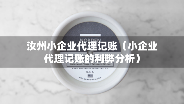 汝州小企業(yè)代理記賬（小企業(yè)代理記賬的利弊分析）