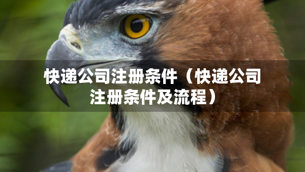 快遞公司注冊(cè)條件（快遞公司注冊(cè)條件及流程）