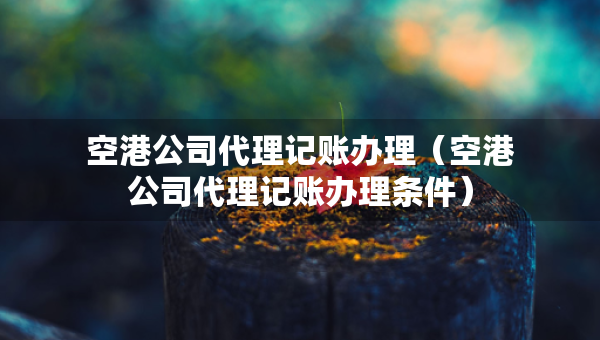 空港公司代理記賬辦理（空港公司代理記賬辦理條件）