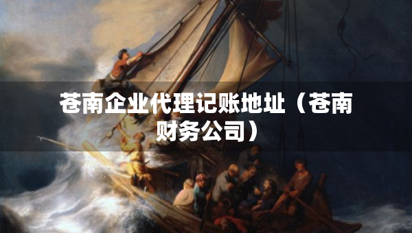 蒼南企業(yè)代理記賬地址（蒼南財(cái)務(wù)公司）