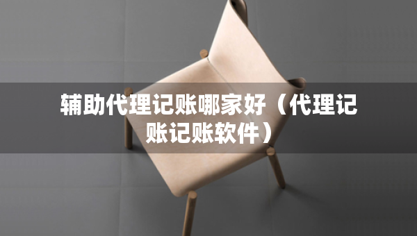 輔助代理記賬哪家好（代理記賬記賬軟件）