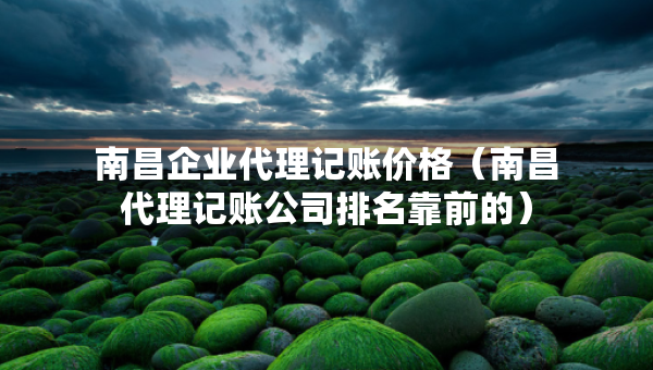 南昌企業(yè)代理記賬價格（南昌代理記賬公司排名靠前的）
