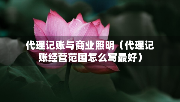 代理記賬與商業(yè)照明（代理記賬經(jīng)營(yíng)范圍怎么寫(xiě)最好）