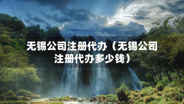 無錫公司注冊代辦（無錫公司注冊代辦多少錢）