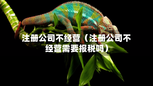 注冊(cè)公司不經(jīng)營（注冊(cè)公司不經(jīng)營需要報(bào)稅嗎）