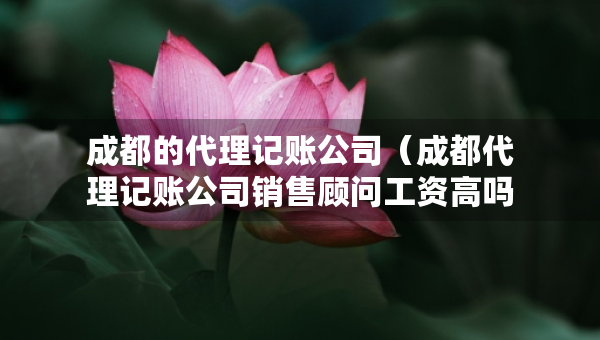 成都的代理記賬公司（成都代理記賬公司銷售顧問工資高嗎）