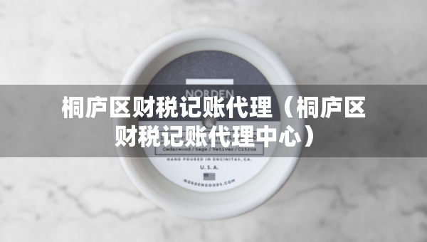 桐廬區(qū)財稅記賬代理（桐廬區(qū)財稅記賬代理中心）