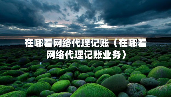 在哪看網(wǎng)絡(luò)代理記賬（在哪看網(wǎng)絡(luò)代理記賬業(yè)務(wù)）