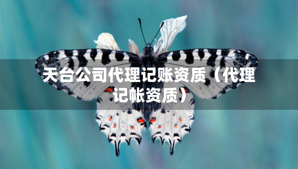 天臺(tái)公司代理記賬資質(zhì)（代理記帳資質(zhì)）