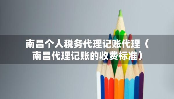 南昌個人稅務(wù)代理記賬代理（南昌代理記賬的收費標準）
