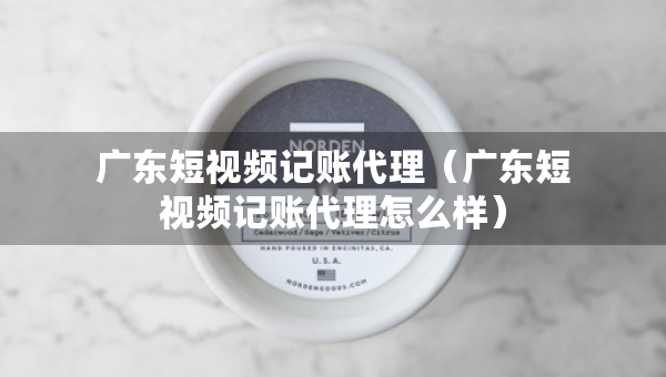 廣東短視頻記賬代理（廣東短視頻記賬代理怎么樣）
