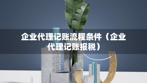 企業(yè)代理記賬流程條件（企業(yè)代理記賬報稅）
