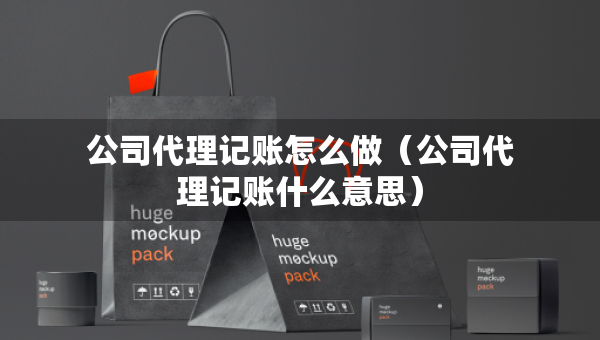 公司代理記賬怎么做（公司代理記賬什么意思）