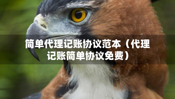 簡單代理記賬協(xié)議范本（代理記賬簡單協(xié)議免費(fèi)）