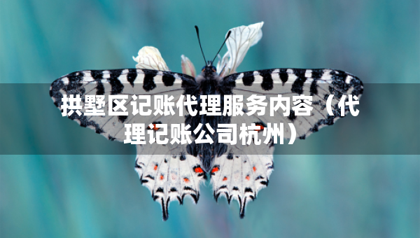 拱墅區(qū)記賬代理服務(wù)內(nèi)容（代理記賬公司杭州）