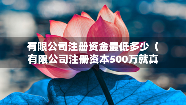 有限公司注冊資金最低多少（有限公司注冊資本500萬就真的有500萬嗎）