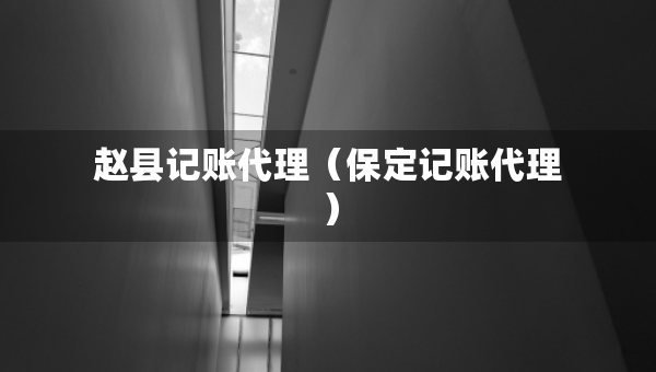 趙縣記賬代理（保定記賬代理）