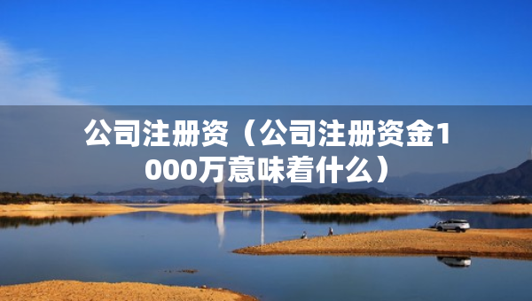 公司注冊資（公司注冊資金1000萬意味著什么）