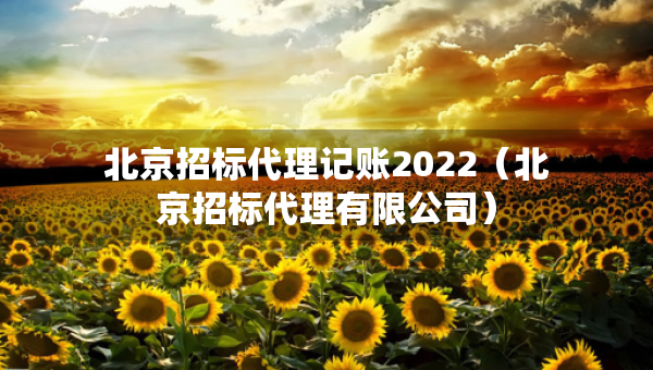 北京招標(biāo)代理記賬2022（北京招標(biāo)代理有限公司）