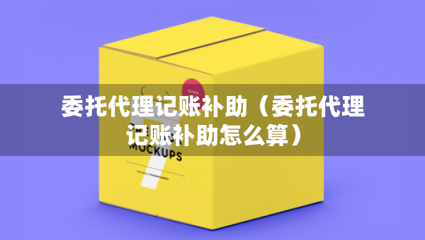 委托代理記賬補(bǔ)助（委托代理記賬補(bǔ)助怎么算）