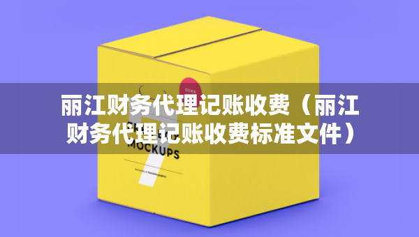 麗江財務代理記賬收費（麗江財務代理記賬收費標準文件）