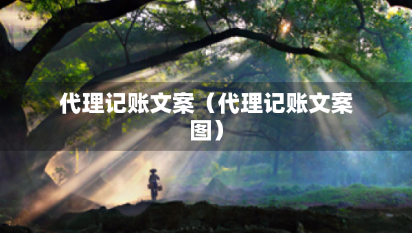 代理記賬文案（代理記賬文案圖）