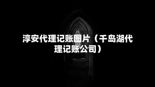 淳安代理記賬圖片（千島湖代理記賬公司）