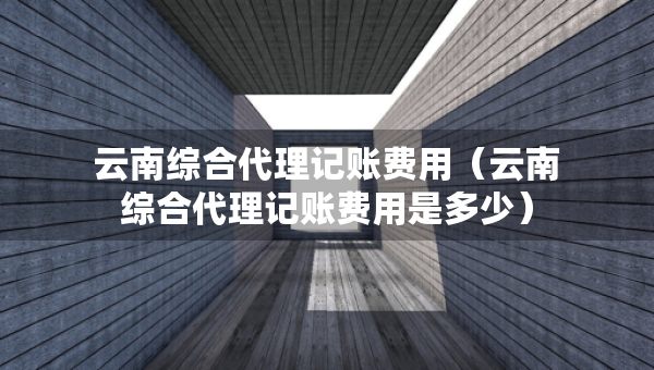 云南綜合代理記賬費(fèi)用（云南綜合代理記賬費(fèi)用是多少）