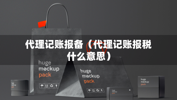 代理記賬報(bào)備（代理記賬報(bào)稅什么意思）