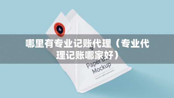 哪里有專業(yè)記賬代理（專業(yè)代理記賬哪家好）