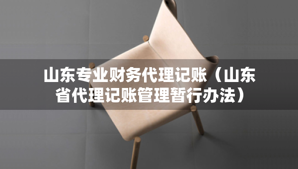 山東專業(yè)財務(wù)代理記賬（山東省代理記賬管理暫行辦法）