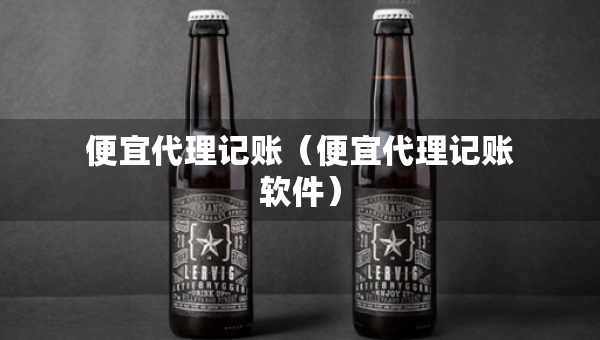 便宜代理記賬（便宜代理記賬軟件）