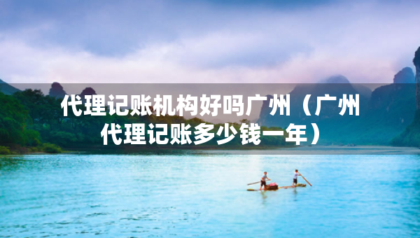 代理記賬機構好嗎廣州（廣州代理記賬多少錢一年）