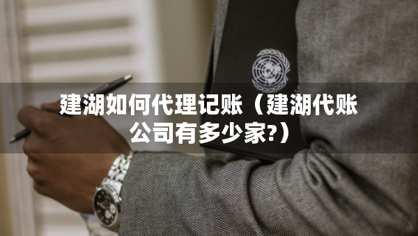 建湖如何代理記賬（建湖代賬公司有多少家?）