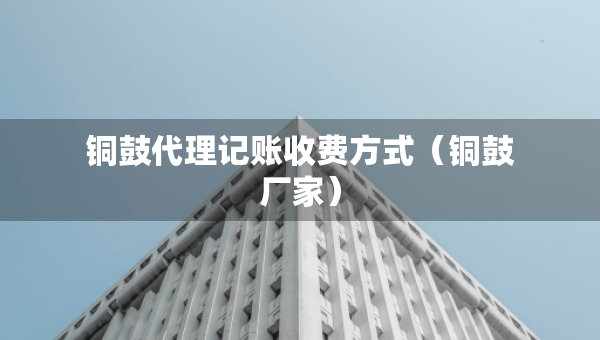 銅鼓代理記賬收費方式（銅鼓廠家）