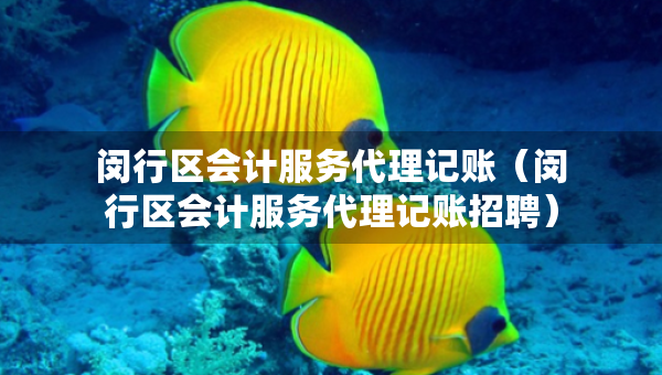 閔行區(qū)會計服務(wù)代理記賬（閔行區(qū)會計服務(wù)代理記賬招聘）