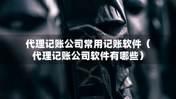 代理記賬公司常用記賬軟件（代理記賬公司軟件有哪些）