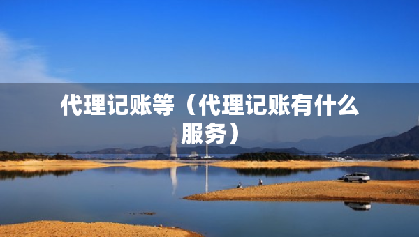 代理記賬等（代理記賬有什么服務(wù)）