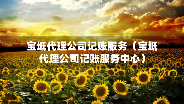 寶坻代理公司記賬服務(wù)（寶坻代理公司記賬服務(wù)中心）