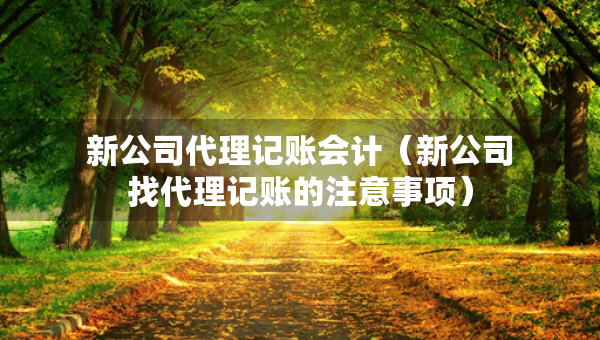 新公司代理記賬會計（新公司找代理記賬的注意事項(xiàng)）