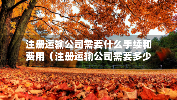 注冊運(yùn)輸公司需要什么手續(xù)和費(fèi)用（注冊運(yùn)輸公司需要多少注冊資金）