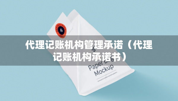 代理記賬機構(gòu)管理承諾（代理記賬機構(gòu)承諾書）