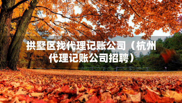 拱墅區(qū)找代理記賬公司（杭州代理記賬公司招聘）