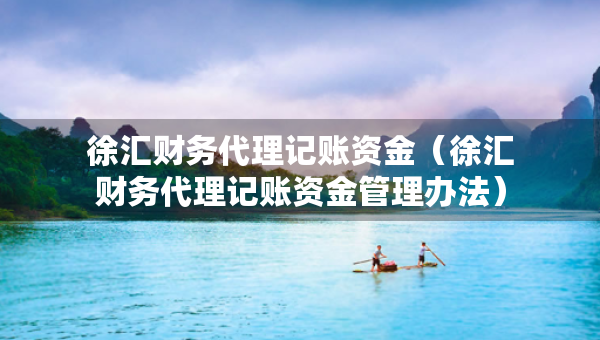 徐匯財務(wù)代理記賬資金（徐匯財務(wù)代理記賬資金管理辦法）