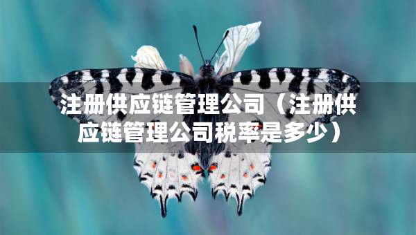 注冊供應(yīng)鏈管理公司（注冊供應(yīng)鏈管理公司稅率是多少）